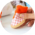 Petstyle new color grid thread cotton shoes beef tendon bottom wear-resistant non-slip shoes pet shoes dog shoes