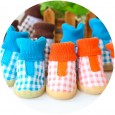 Petstyle new color grid thread cotton shoes beef tendon bottom wear-resistant non-slip shoes pet shoes dog shoes