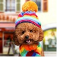 Pet dog hat scarf foot cover cat dog teddy autumn and winter clothing teddy puppies Bomei clothes accessories