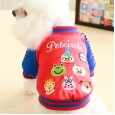 Schnauzer clothes autumn and winter handsome cotton clothes embroidery jacket teddy bear clothes party animal jacket