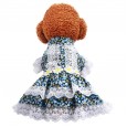 Pet spring skirt west highland bomei bixiong summer pastoral style lace dress puppies dog clothes