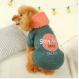 Pet dog dog cat teddy bear Xiong Ono woolen coat clothes embroidered hoodie autumn and winter new