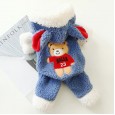 Puppy dog clothes pet clothing cat Teddy bear Xiongxi highland autumn and winter four feet thick warm warm bear cashmere sweater