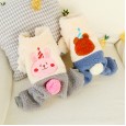 Pet dogs and cats autumn and winter new lamb cashmere birthday party four-legged clothes pink rabbit brown bear teddy bear clothes