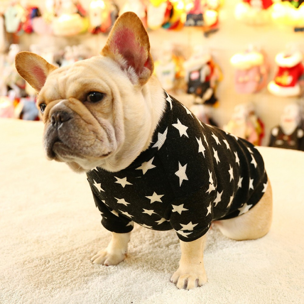 Pet dog clothes law fighting heroes fat dog Corgi bully stars knitted round neck shirt comfortable cute dog costumes