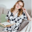 Yaoting small fresh silk ladies pajamas spring and summer sexy nightdress pajamas home service SQ1210