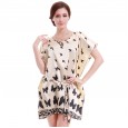 Butterfly silk night skirt skirt ladies summer short sexy silk night skirt home service