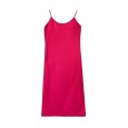 Silk sexy pajamas ladies summer long suspender nightdress home service CQ1152
