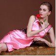 Yaoting explosion summer silk pajamas ladies lace vest night skirt ladies summer home service