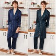 Yaoting silk men's spring and summer long-sleeved trousers home service suit WP1055