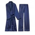 Yaoting silk men's spring and summer long-sleeved trousers home service suit WP1055