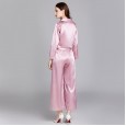 Pajamas ladies spring and summer summer silk long-sleeved trousers home service suits can be worn outside YT