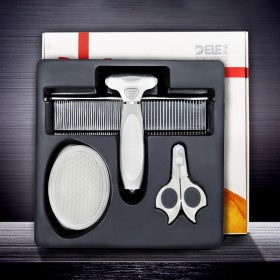 Dele cat comb to float hair comb brush long hair cat cleaner comb hair nail clipper set