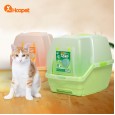 Cat litter box fully enclosed cat toilet double layer large pine wood Alice cat litter box feces pot Alice cat urinal