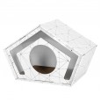 Pet cat litter pentagonal pet cat summer cat house fold ears Garfield cat grind paw cat scratch board