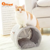 Cat climbing frame cat scratching board toys playable grind tunnel cat climbing frame folding ears Garfield doll