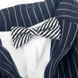 Pet Clothes Huayuan Big Dog Striped Bow Tie Suit Clothes Dog Clothes