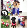 Dog clothes summer golden retriever vest Samoyed Husky side animal pet medium and large dog big dog thin summer dress