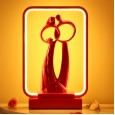 Creative simple modern bedroom bedside table lamp personality fashion wedding wedding room decoration
