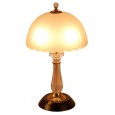 Simple modern bedroom bedside table lamp European creative fashion warm romantic romantic warm glass table lamp