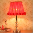 Table lamp bedroom bedside lamp modern simple warm warm dimming remote control wedding gift crystal table lamp
