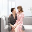 Spring and autumn summer thin section hotel bathrobe towel material couple nightgown hotel bathrobe homewear ladies nightgown RW