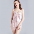Spring and autumn and summer sexy pajamas female sexy underwear lace suspenders shorts suit home service thin section YT