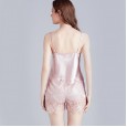 Spring and autumn and summer sexy pajamas female sexy underwear lace suspenders shorts suit home service thin section YT
