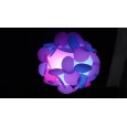 Five-sided ball color film combination round lampshade environmental protection simple home lighting lampshade