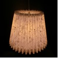 Household lighting multiple angle lampshade white black pattern Chinese bedroom table lamp accessories lampshade