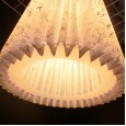 Household lighting multiple angle lampshade white black pattern Chinese bedroom table lamp accessories lampshade