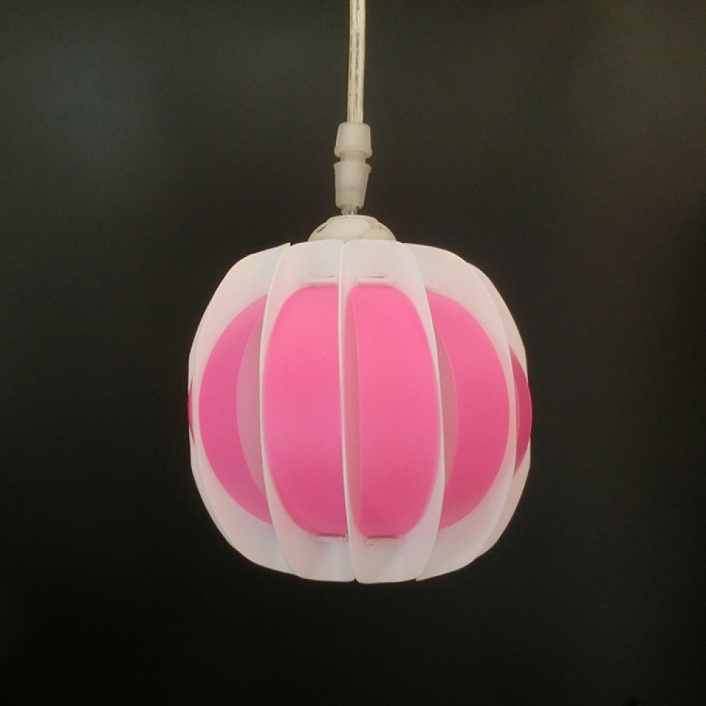 Lighting lampshade waist drum chandelier supporting upper and lower bracket multi-color creative PP chandelier lampshade