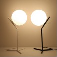 Nordic modern minimalist bedroom bedside lamps creative personality metal decoration warm milky white ball glass table lamp