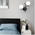 Golden simple European LED wall lamp balcony aisle TV wall lamp bedroom bedside lamp modern atmosphere