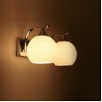 Spherical glass wall lamp Nordic minimalist bedroom wall lamp TV background wall personality living room aisle wall lamp