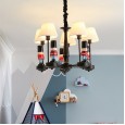 Children's room lamp boy and girl bedroom chandelier Northern style room lighting cartoon creative personality LED lamps