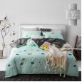 Nordic simple small fresh and cute cat cotton 1.8 meters four-piece cartoon 4 three-piece bed linen
