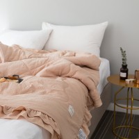 The new Korean version of the ruffled seersucker summer quilt is comfortable single double air conditioning is machine washable summer quilt