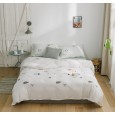 Small flower four-piece cotton knit cotton Japanese style art fan small fresh flower single double bed supplies