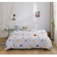 Small flower four-piece cotton knit cotton Japanese style art fan small fresh flower single double bed supplies