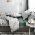 Nordic cotton four-piece printed wide-brimmed cotton American student dormitory literary European quilt bedding