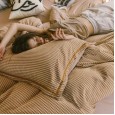 Albacani Thousands Birds Brushed Thickening Four-piece Nordic Style Simple Brushed Quilt Cover Sheet