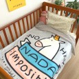 Soft skin velvet bean bean velvet children blanket quilt cover dual-use warm sofa blanket holiday gifts