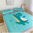 Sweet girl ice silk mat three-piece 900D ice soft silk health soft mat machine washable folding mat mat