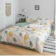 Age-reducing cartoon 13372 cotton printing four-piece double bed set quilt cover bed sheet