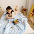 Cotton double-layer yarn organic cotton summer quilt cotton infant children summer cool quilt 1.2 1.5 meters