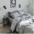 New Nordic Stripe Simple Style Bed Sheet Four-piece Bedding