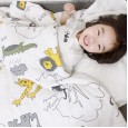 Cotton double gauze cartoon printing children baby cotton summer cool quilt washable single double air conditioning quilt