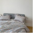 Deer Bambi pink lace cotton princess four-piece quilt cover sheets Korean girl heart bedding