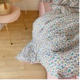 Deer Bambi pink lace cotton princess four-piece quilt cover sheets Korean girl heart bedding